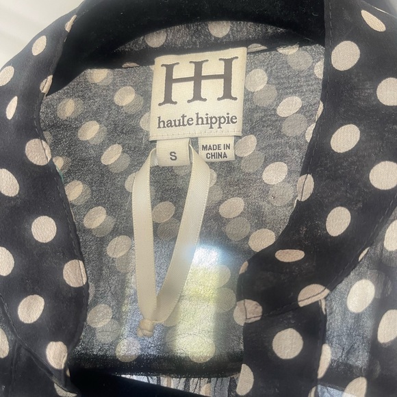 Haute Hippy, black and white polkadot blouse - Picture 2 of 3